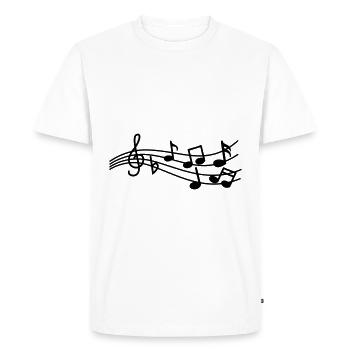 Musical notes sign - Men's Premium Organic T-Shirt - white - Front - Nico (187cm)