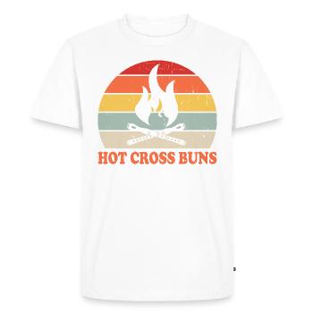 Hot Cross Buns - T-shirt Premium bio Homme - blanc - Devant - Nico (187cm)