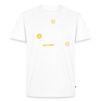 Ted Lasso Fútbol Is Life - T-shirt Premium bio Homme - blanc - Devant - Nico (187cm)