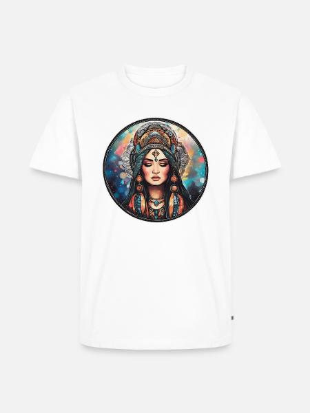 Shaman - Männer Premium Bio T-Shirt - Weiß