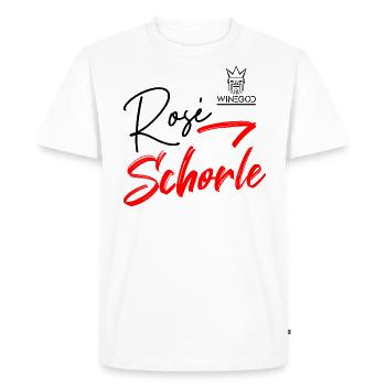 Winegod funny saying Rose' Spritzer - Men's Premium Organic T-Shirt - white - Front - Nico (187cm)