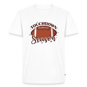 Touchdown Season American Football USA - Men's Premium Organic T-Shirt - white - Front - Nico (187cm)