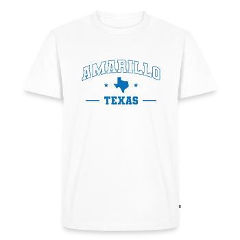 Amarillo Texas State of the USA Americas - Men's Premium Organic T-Shirt - white - Front - Nico (187cm)