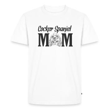 Cocker Spaniel Maman Chien Pet - T-shirt Premium bio Homme - blanc - Devant - Nico (187cm)