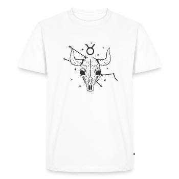 Taurus Zodiac sign April May - Men's Premium Organic T-Shirt - white - Front - Nico (187cm)