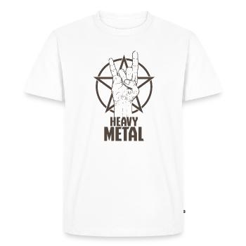 Heavy Metal Music Singer Band Genre - Men's Premium Organic T-Shirt - white - Front - Nico (187cm)