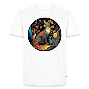 Mandala nature magic - Men's Premium Organic T-Shirt - white - Front - Nico (187cm)