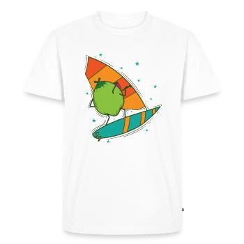 Noix de en planche à voile fruits exotiques - T-shirt Premium bio Homme - blanc - Devant - Nico (187cm)