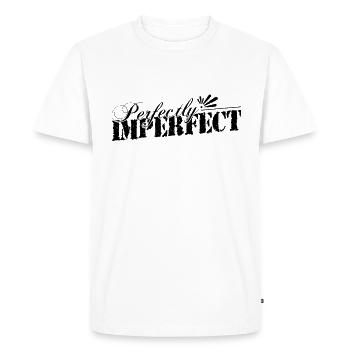 Perfectly imperfect that's me - Men's Premium Organic T-Shirt - white - Front - Nico (187cm)