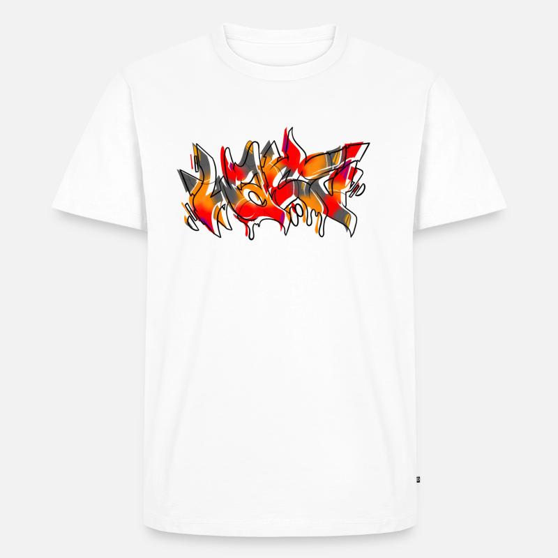 Graffiti Kleidung - Männer Premium Bio T-Shirt - Weiß