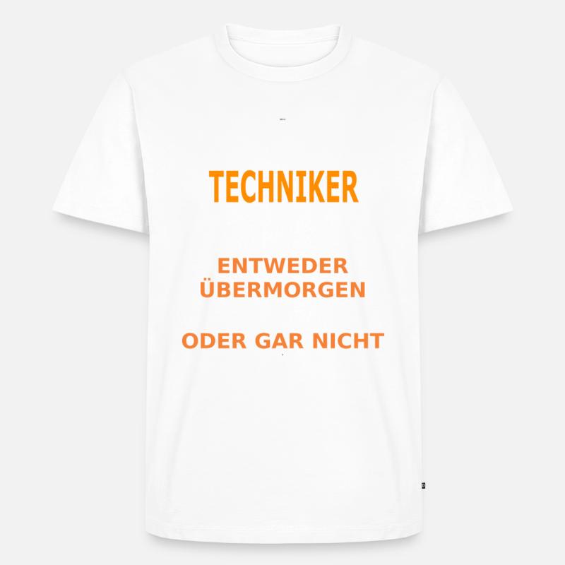 techniker - Männer Premium Bio T-Shirt - Weiß
