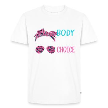 Mon corps Ma décision - T-shirt Premium bio Homme - blanc - Devant - Nico (187cm)