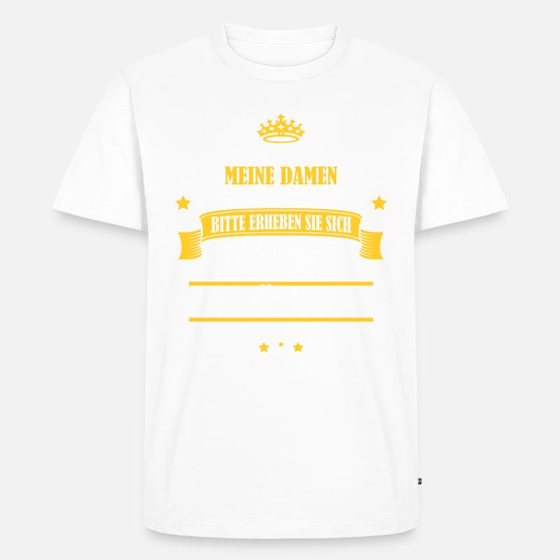 60-JÄHRIGE - Männer Premium Bio T-Shirt - Weiß