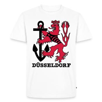 Düsseldorf Düsseldorf Düsseldorf loewe marin - T-shirt Premium bio Homme - blanc - Devant - Nico (187cm)