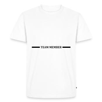 Membres de l’équipe - T-shirt Premium bio Homme - blanc - Devant - Nico (187cm)