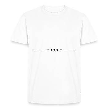 star line - Men's Premium Organic T-Shirt - white - Front - Nico (187cm)