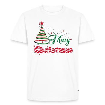 Poussière d’étoiles de Noël - T-shirt Premium bio Homme - blanc - Devant - Nico (187cm)