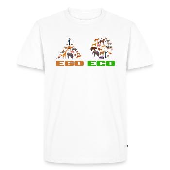 Ego vs. Chemise Eco Environnement - T-shirt Premium bio Homme - blanc - Devant - Nico (187cm)