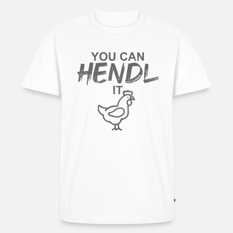 You can HENDL it - Männer Premium Bio T-Shirt - Weiß