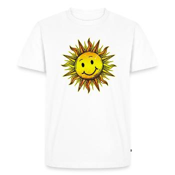 Sun - Men's Premium Organic T-Shirt - white - Front - Nico (187cm)