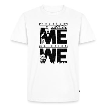 Pollution de l’environnement save the planet - T-shirt Premium bio Homme - blanc - Devant - Nico (187cm)