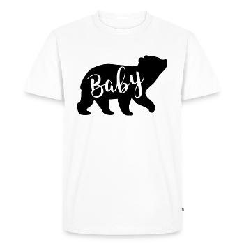 Baby Bear - Men's Premium Organic T-Shirt - white - Front - Nico (187cm)