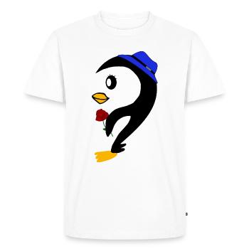 Partnerlook couples | Pingouin 2 - T-shirt Premium bio Homme - blanc - Devant - Nico (187cm)
