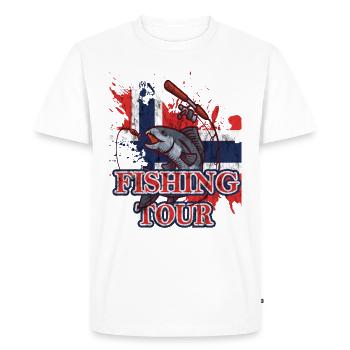 Tour de pêche - T-shirt Premium bio Homme - blanc - Devant - Nico (187cm)