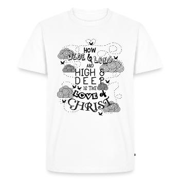 Bible verset Bible - T-shirt Premium bio Homme - blanc - Devant - Nico (187cm)