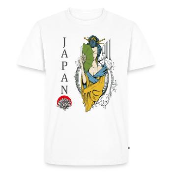 Japon - T-shirt Premium bio Homme - blanc - Devant - Nico (187cm)