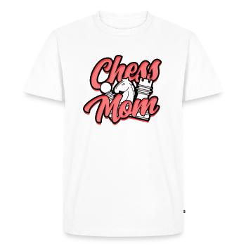 Chess Mom – Mother checkmate - Men's Premium Organic T-Shirt - white - Front - Nico (187cm)
