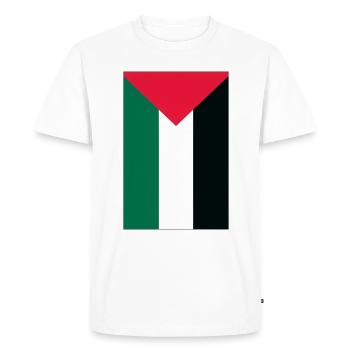 Drapeau palestinien - T-shirt Premium bio Homme - blanc - Devant - Nico (187cm)