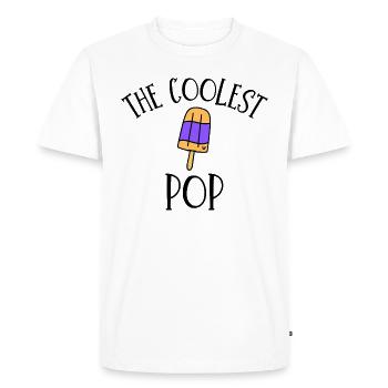 THE COOLEST POP - Men's Premium Organic T-Shirt - white - Front - Nico (187cm)