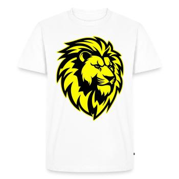 Tête de Lion - T-shirt Premium bio Homme - blanc - Devant - Nico (187cm)