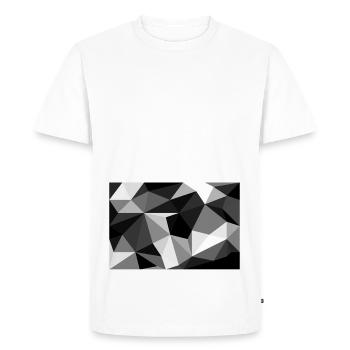 Polygon noir et blanc - T-shirt Premium bio Homme - blanc - Devant - Nico (187cm)
