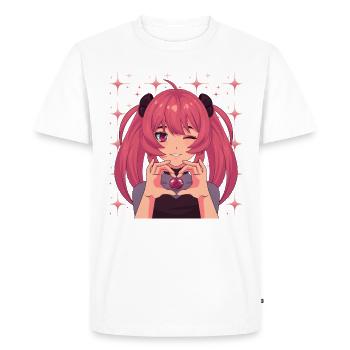 Manga Otaku Anime japonais Cadeau - T-shirt Premium bio Homme - blanc - Devant - Nico (187cm)