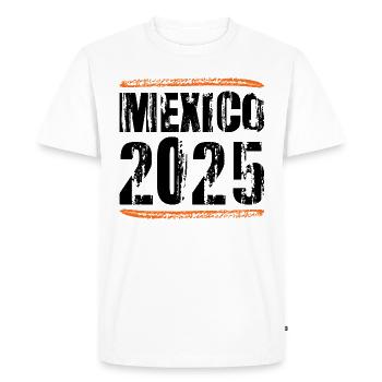 Mexique 2025 Dicton - T-shirt Premium bio Homme - blanc - Devant - Nico (187cm)