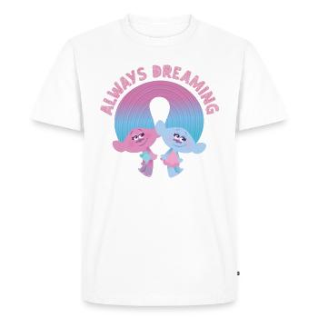 Trolls Always Dreaming Avec Deux Trolls - T-shirt Premium bio Homme - blanc - Devant - Nico (187cm)