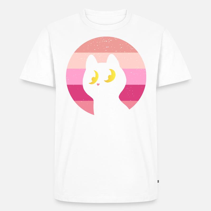Katze Retro - Männer Premium Bio T-Shirt - undefined
