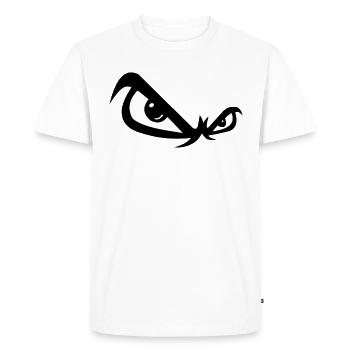 Evil look - Men's Premium Organic T-Shirt - white - Front - Nico (187cm)