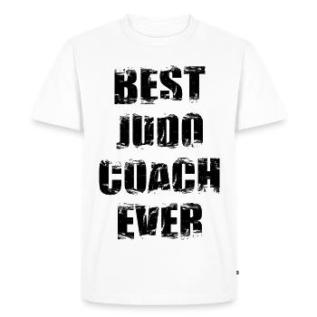 Entraîneur de judo - T-shirt Premium bio Homme - blanc - Devant - Nico (187cm)