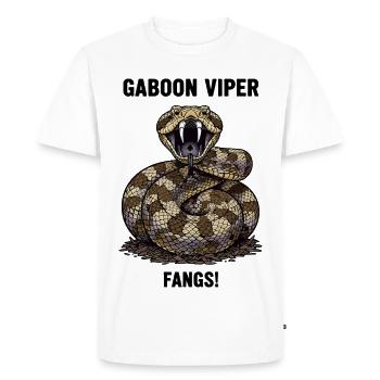 Perenti Danger Lizard Perentie Black Monitor - Men's Premium Organic T-Shirt - white - Front - Nico (187cm)