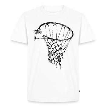 Basket-ball Basketball Basket - T-shirt Premium bio Homme - blanc - Devant - Nico (187cm)