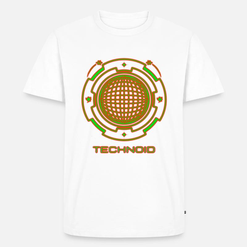 Technoid - Männer Premium Bio T-Shirt - Weiß