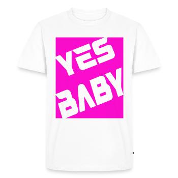 chéri - T-shirt Premium bio Homme - blanc - Devant - Nico (187cm)