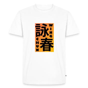 WingChun_SigneChinese - Men's Premium Organic T-Shirt - white - Front - Nico (187cm)