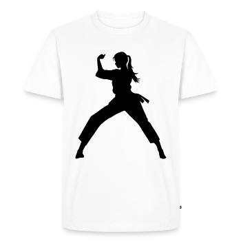 Karaté Femme Symbole - T-shirt Premium bio Homme - blanc - Devant - Nico (187cm)