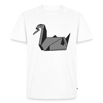 Crane - Men's Premium Organic T-Shirt - white - Front - Nico (187cm)