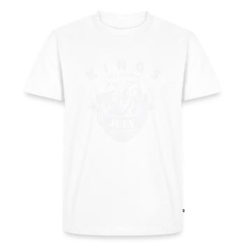 Könige Juli Geburtstag - Männer Premium Bio T-Shirt - Weiß - Vorne - Nico (187cm)