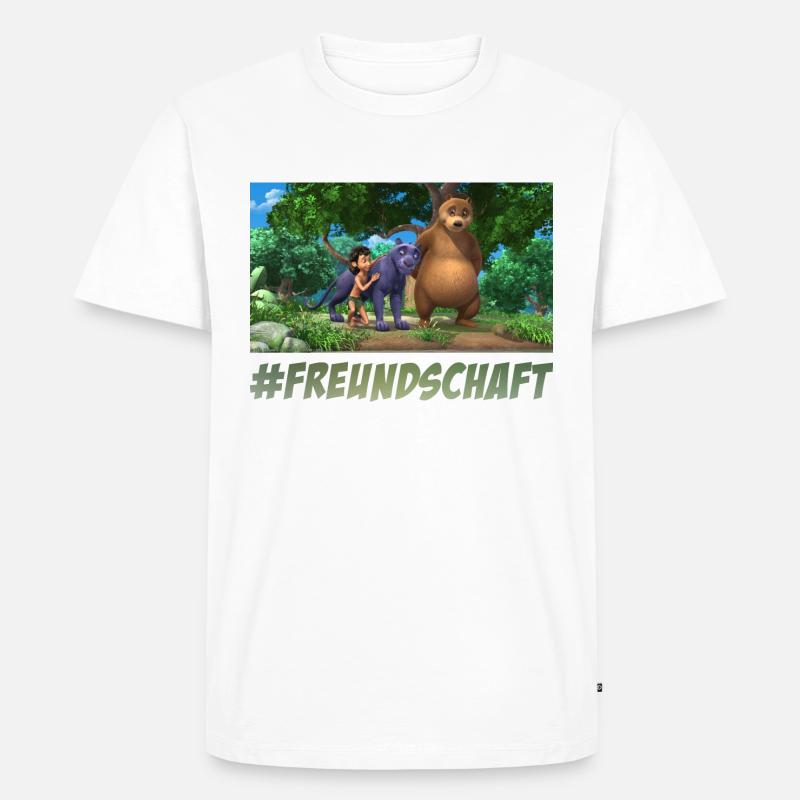 Das Dschungelbuch #Freundschaft - Männer Premium Bio T-Shirt - Weiß